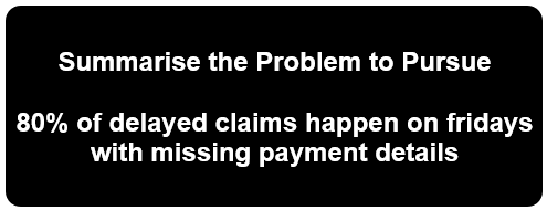 Problem to pursue statement