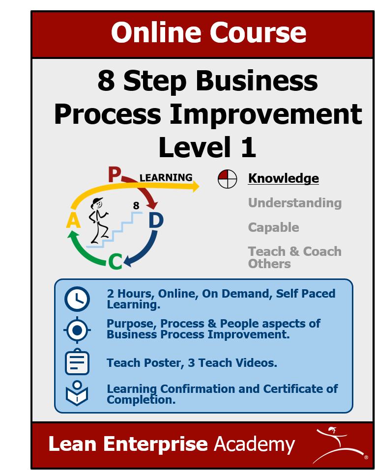 8 Step Business Process Improvement course cover