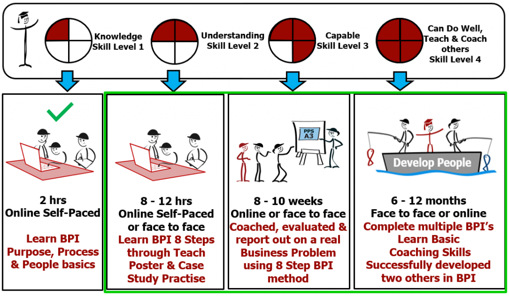 8 Step Business Process Improvement - Skill Levels