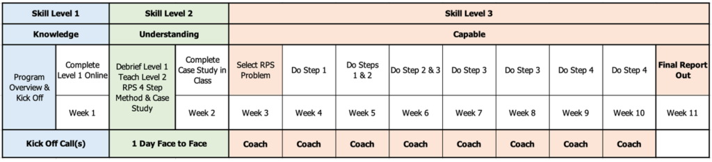 RPS Capability Development Learning Journey - Levels 1 to 3